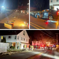 Car Strikes 25 Feet Of Fencing, Mailbox In Crash In Front Of Hudson Valley Home