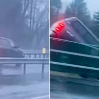 Video Shows Moment Wrong-Way Thruway Driver Went Off Overpass