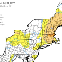 <p>A report issued by the United States Drought Monitor on Thursday, July 14 shows areas in the Northeast experiencing the driest conditions.</p>