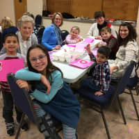 <p>United Methodist Church of New Canaan members enjoyed making Valentine&#x27;s for senior citizens.</p>