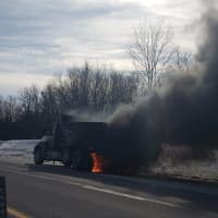 <p>A vehicle fire and a rollover crash led to road closures on State Route 17 in the Hudson Valley.</p>