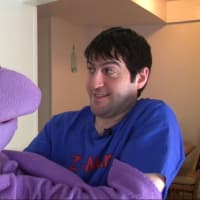 <p>A still from &quot;Wacky Man: The Rise of a Puppeteer.&quot; Zach Woliner with his puppet, Wally Wackiman, are subjects of a new documentary produced by Anthony Desiato of White Plains.</p>