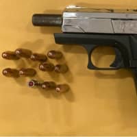 <p>Police reported finding a 9mm handgun.</p>