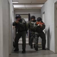 <p>Tactical training at the Westchester County Police Academy in Valhalla.</p>