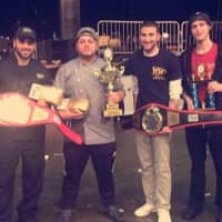 <p>Whistling Willie&#x27;s American Grill  had something to crow about after winning the top spot at the Hudson Valley Wingfest in Poughkeepsie. From left are: Frank Ciafardini, Steven Abril, Ray DiFrancesco  and Stephen O&#x27;Dell.</p>