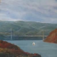 <p>Sister Mary Ellen Wisner captured this Hudson River scene in oils. The painting is part of an exhibit of her artwork now going on at the Mariandale Retreat and Conference Center in Ossining.</p>