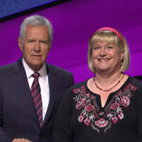 <p>Fran Fried -- here with host Alex Trebek -- has wanted to be on &quot;Jeopardy!&quot; for most of her life.</p>