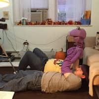 <p>A behind-the-scenes production photo from &quot;Wacky Man: The Rise of a Puppeteer,&quot; directed and produced by Anthony Desiato of White Plains.</p>
