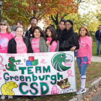 <p>Students, teachers and staff from the Greenburgh Central School District participated in a walk to eradicate breast cancer and raise awareness.</p>