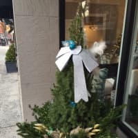 <p>A holiday planter on Purchase Street in Rye.</p>