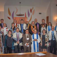 <p>Clergy at the TBO interfaith service.</p>