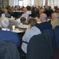 <p>More than 75 government and community leaders met in Port Chester on Sunday afternoon during an organizational meeting of Wesetchester County Executive-Elect George Latimer&#x27;s transition team.  Latimer, a Rye Democrat, defeated Rob Astorino on Nov. 7.</p>