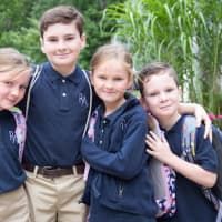 <p>Beibhinn, Aiden, Isla and Finlay Geaney of South Salem are ready for the new school year at Ridgefield Academy.</p>