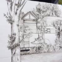 <p>A plein air drawing made by a New Rochelle High School art student.</p>