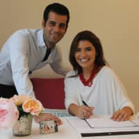 <p>Maryla Colandrea and Giuseppe Scotto, the husband and wife team behind Art of Perfection Events in Fairfield.</p>