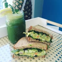 <p>Sandwiches on a lunch menu are among healthy options at Boostjuice in Bethel.</p>