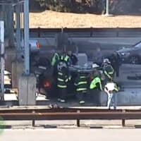 Car Crashes Into Toll Booth On Garden State Parkway In Barnegat