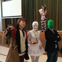 <p>Students at Beacon School in Stamford put on their best Halloween costumes. </p>