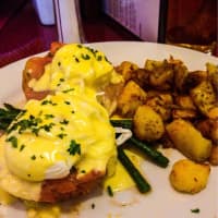 <p>Tuscan-style poached eggs are a brunch staple at the Beacon Falls Cafe in Beacon.</p>