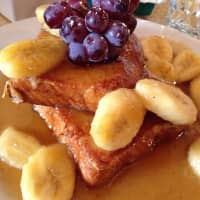 <p>The Bananas Foster French toast is loaded with butter and brown sugar at the Beacon Falls Cafe in Beacon.</p>