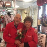 <p>Bethel residents Sam and Molly Berger, sweethearts for 51 years, volunteer at Danbury Hospital.</p>