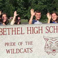 <p>Recent Bethel High School graduates (left to right) McKenna Leaden, Sara Rockmacher, Kevin Sholtes and Maura Leaden will wave goodbye to their small town soon to attend colleges in Arizona, Florida and Ohio.</p>