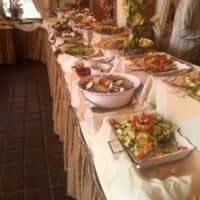 <p>Fresh salads are lined up on the Sunday brunch buffet at The Bethwood in Totowa.</p>