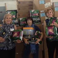 <p>Marlene Ceragno with Michele Ogden of the Bergen County CHEER program and Jeanne Martin of Pascack Valley Meals On Wheels.</p>