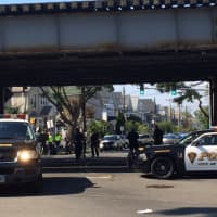 <p>The fatal crash occurred at Railroad Avenue and Iranistan Avenue in Bridgeport on Thursday afternoon. The suspect&#x27;s car also hit two pedestrians.</p>