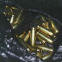 <p>Ammunition seized in a raid in the East End of Bridgeport</p>