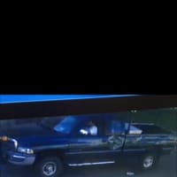 <p>The suspect vehicle in the robbery of a convenience store in Bridgeport</p>