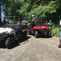 <p>The Brookfield Police Department lent their Polaris to the Brookfield Volunteer Fire Department to help take care of the brush fire.</p>