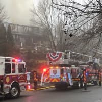 <p>The Skyview Drive building collapsed.</p>