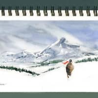 <p>Bob Callahan of Stamford is also a frequent painter in watercolors.</p>