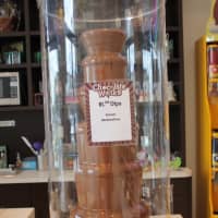 <p>The 4-foot-high chocolate fountain is a popular feature</p>