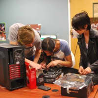 <p>Computers being built in the new lab.</p>