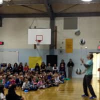 <p>Corey &quot;Basketball&quot; Jones brought his anti-bullying message to Wanaque schools. </p>