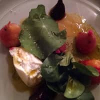<p>Berratta and beets is one of the many small plates you can order for Sunday brunch at The Cottage in Westport.</p>