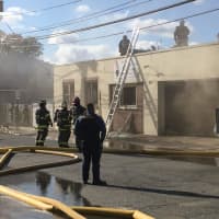 <p>The fire at Rainbow Specialty Colors on 5th Avenue in Hawthorne quickly went to two alarms.</p>