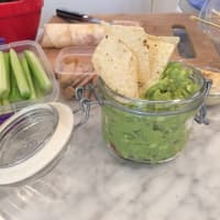 <p>Cut up carrots and celery along with chips and healthy dips make good back to school lunch options.</p>