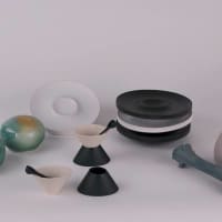 <p>Students designed and produced 14 sets of original approaches to salt and Peppershakers or cellars for the &quot;Savor&quot; project.</p>