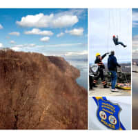 Rescuers Search NJ/NY State Line After Missing Person's Car Is Found Atop Palisades