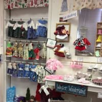 <p>The Doll Clothes Factory in Brookfield is set up for holiday shopping.</p>