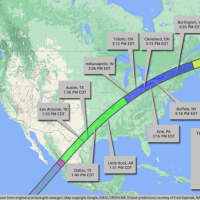 <p>The eclipse will cross North America, passing over Mexico, the United States, and Canada. The total solar eclipse will begin over the South Pacific Ocean.&nbsp;
  
</p>