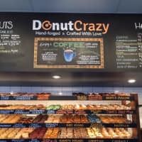 <p>The shelves are full at Donut Crazy in Shelton.</p>