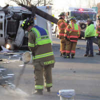 <p>The driver and another occupant were taken to The Valley Hospital in Ridgewood with injuries that responders said weren&#x27;t serious.</p>