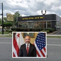 <p>Christopher Geldart is in hot water for an incident outside Gold&#x27;s Gym on Wilson Boulevard</p>