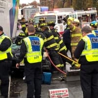 <p>The box truck driver was hospitalized with injuries that weren&#x27;t considered serious.</p>