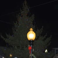 <p>The tree brightens downtown Bethel.</p>