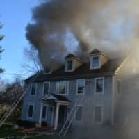 <p>House fire at 145 Mountain Laurel Road in Fairfield</p>